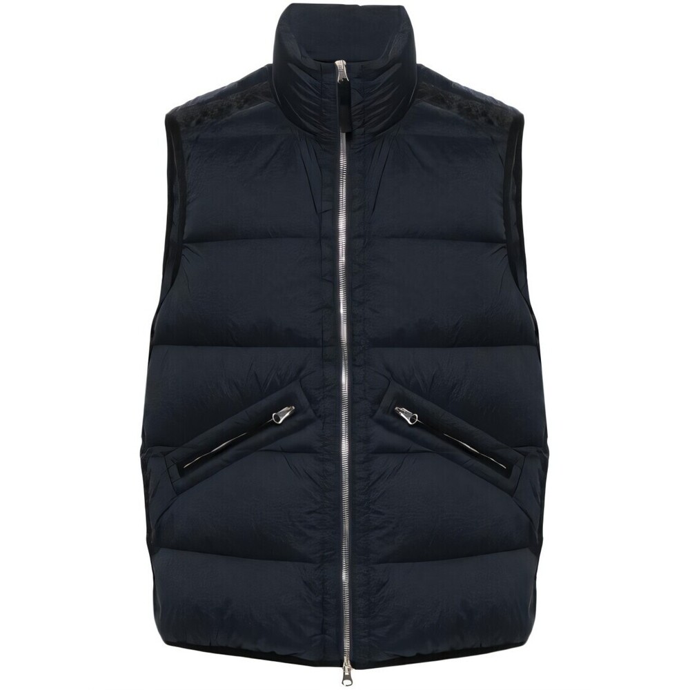 STONE ISLAND Padded Vest With High Collar